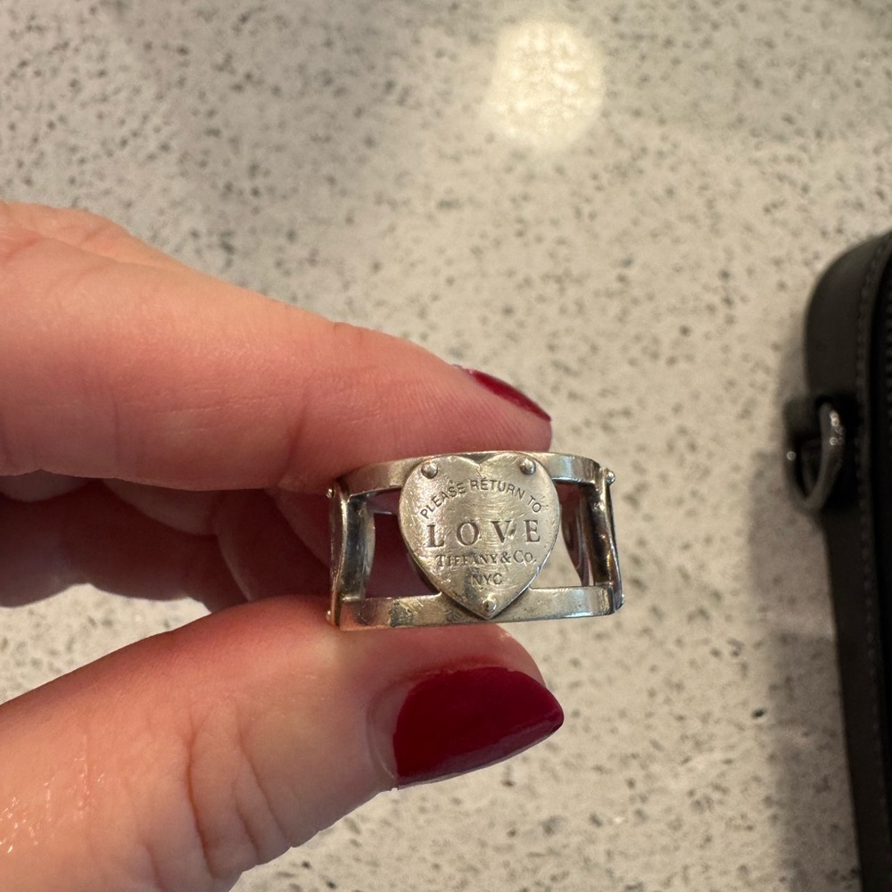 Tiffany & Co. Silver Love Heart Band